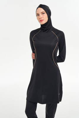 Reglan Kol Likralı Tam Kapalı Tesettür Mayo 3130 Siyah07 · 5