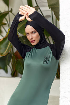 Rozamay - Reglan Kol Likralı Tam Kapalı Tesettür Mayo 3131 Çam Yeşili Rozamay - Reglan Kol Likralı Tam Kapalı Tesettür Mayo 3131 Çam Yeşili