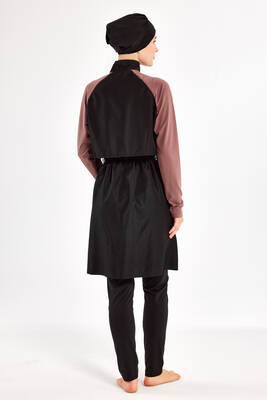 Reglan Kol Tam Kapalı Tesettür Mayo Debbıe 1405 Kiremit · 4