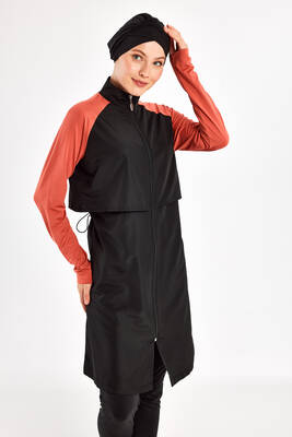 Reglan Kol Tam Kapalı Tesettür Mayo Debbıe 1405 Tarçın · 5