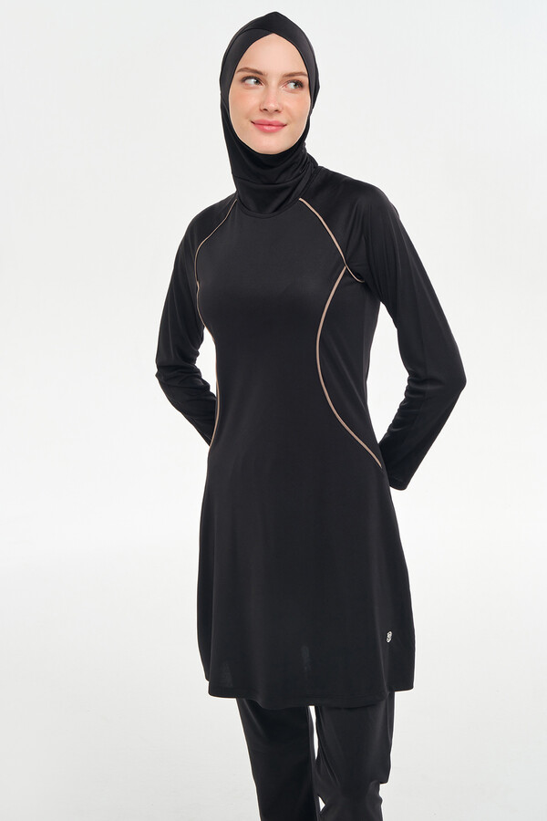 Reglan Sleeve Full-Cover Modest Swimwear Set - Thumbnail