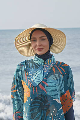 Remsa - Remsa Bow Foldable Visor Straw Hat Sun Protective Sipper RŞ-78 Beige (1) Remsa - Remsa Bow Foldable Visor Straw Hat Sun Protective Sipper RŞ-78 Beige (1)