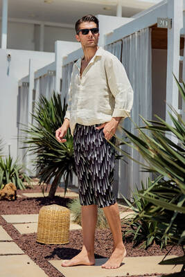 Remsa Mayo - Remsa Erkek Havuz Deniz Uzun Kapri Şort Mayo RK004 Siyah (1) Remsa Mayo - Remsa Erkek Havuz Deniz Uzun Kapri Şort Mayo RK004 Siyah (1)