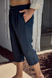 Remsa Mayo - Remsa Erkek Havuz Deniz Uzun Kapri Şort Mayo RKS-01 Lacivert