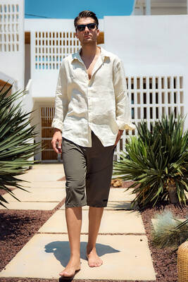 Remsa Mayo - Remsa Erkek Havuz Deniz Uzun Kapri Şort Mayo RKS-02 Haki Remsa Mayo - Remsa Erkek Havuz Deniz Uzun Kapri Şort Mayo RKS-02 Haki