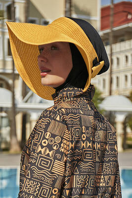 Remsa Mayo - Remsa Fiyonklu Katlanabilir Vizör Hasır Şapka Güneş Koruyucu Siperlik RŞ-78 Sarı Remsa Mayo - Remsa Fiyonklu Katlanabilir Vizör Hasır Şapka Güneş Koruyucu Siperlik RŞ-78 Sarı