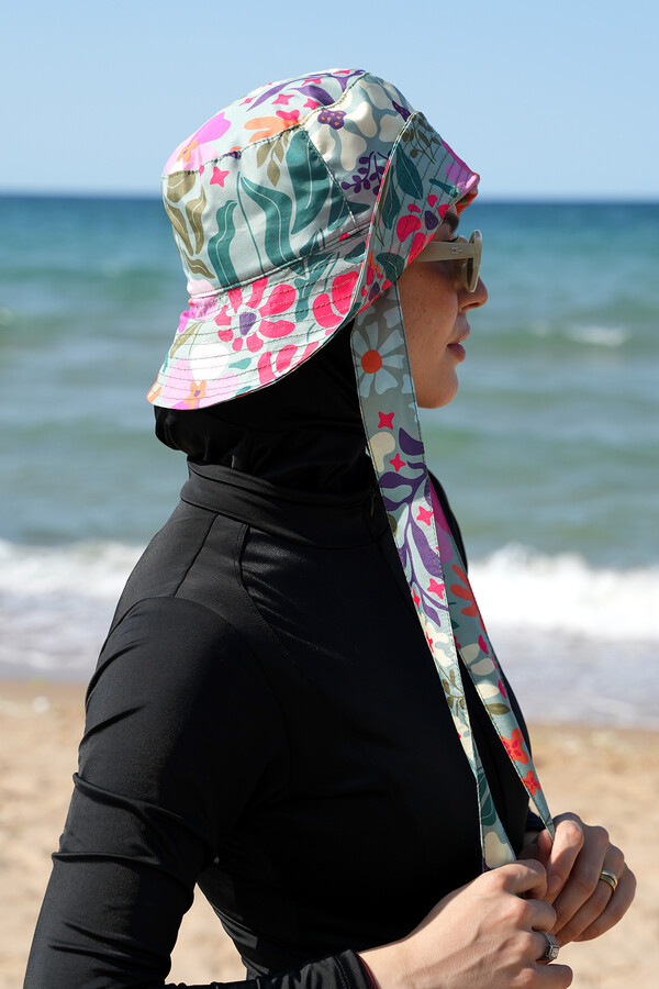 Remsa Floral Trim Bucket Hat - Thumbnail
