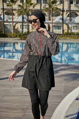 Remsa - Remsa Full Cover Hijab Swimsuit R120 Dilay (1) Remsa - Remsa Full Cover Hijab Swimsuit R120 Dilay (1)