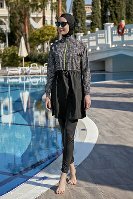 Remsa - Remsa Full Coverage Modest Swimsuit R118 Hande (1) Remsa - Remsa Full Coverage Modest Swimsuit R118 Hande (1)