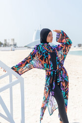 Remsa Mayo - Remsa Hijab Swimsuit One-Caftan Kimono Pareo RP004A Coral