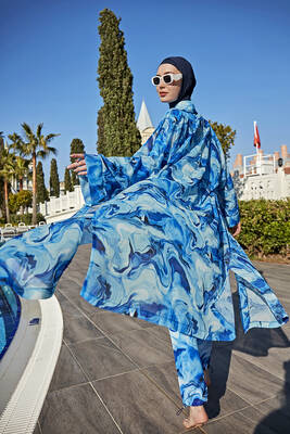 Remsa - Remsa Hijab Swimsuit Overlay Single Kaftan Kimono Pareo RP010 Nil (1) Remsa - Remsa Hijab Swimsuit Overlay Single Kaftan Kimono Pareo RP010 Nil (1)