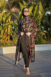 Remsa Mayo - Remsa Hijab Swimsuit with Single Kaftan Kimono Pareo RP019 Funda
