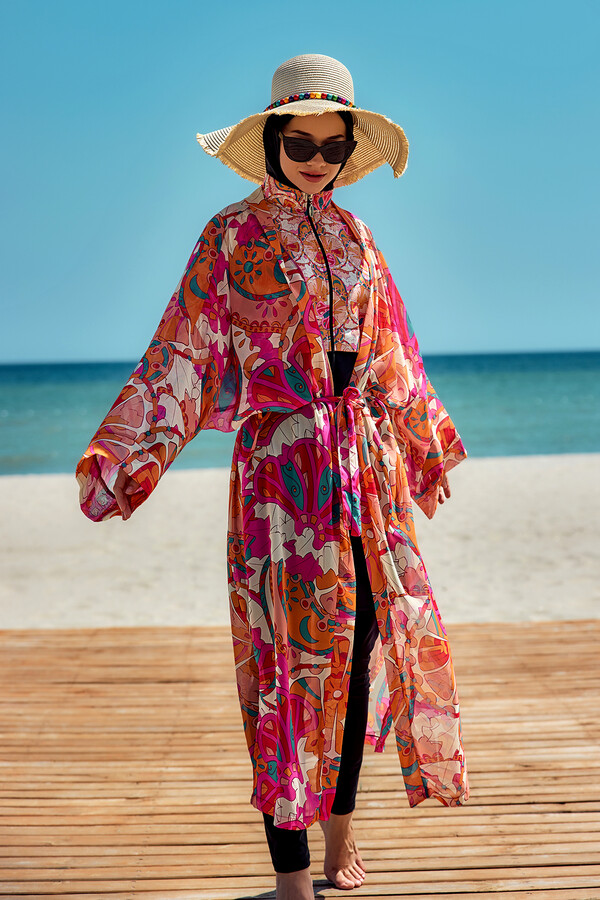 Remsa Kaftan Kimono Pareo for Layering - Thumbnail