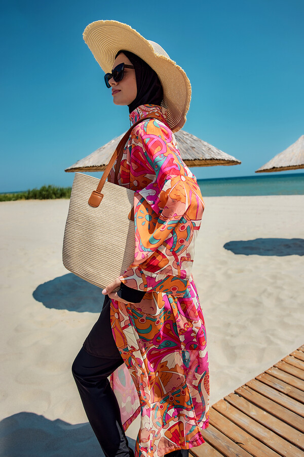 Remsa Kaftan Kimono Pareo for Layering - Thumbnail