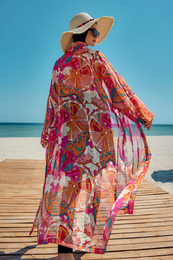 Remsa Kaftan Kimono Pareo for Layering - Thumbnail