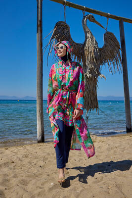 Remsa - Remsa Kaftan Kimono Pareo Print Cover-up (1)
