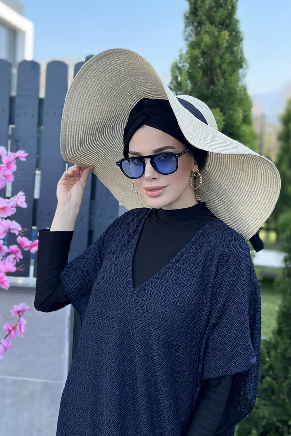Remsa Mayo Büyük Boy Hasır Şapka Bej Rş-19