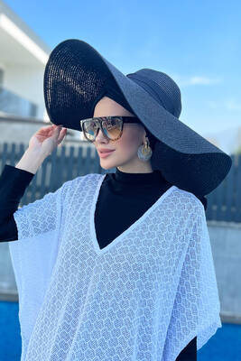 Remsa Mayo - Remsa Mayo Büyük Boy Hasır Şapka Siyah RŞ-21 Remsa Mayo - Remsa Mayo Büyük Boy Hasır Şapka Siyah RŞ-21