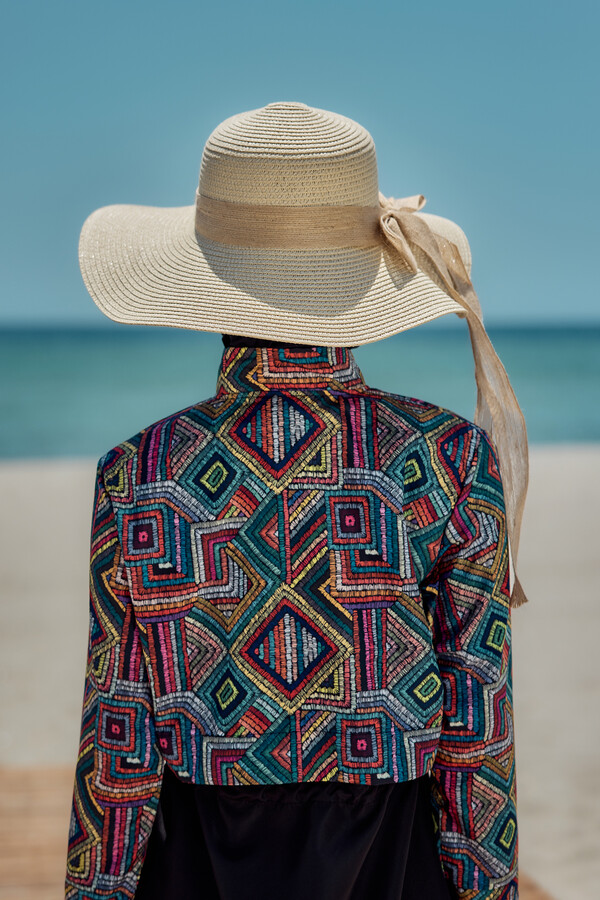 Remsa Mayo Keten Kurdele Detaylı Hasır Şapka Bej RŞ-106 - Thumbnail