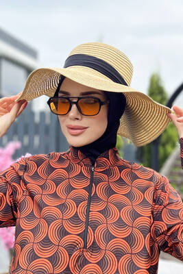 Remsa Mayo - Remsa Mayo Kurdele Detaylı Hasır Şapka Bej RŞ-50 (1)