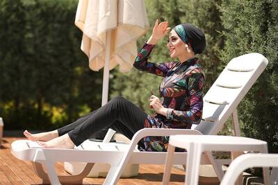 Remsa Mayo Liralı Tam Kapalı Tesettür Mayo Tüy Yapraklı 2013 Tuğba · 10