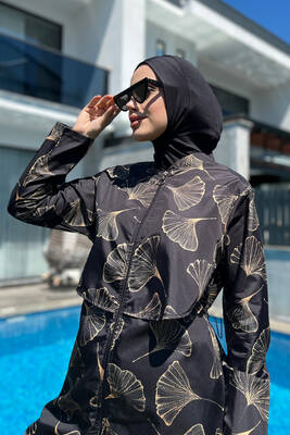 Remsa Mayo - Remsa Mayo Önü Kapaklı Paraşüt Tam Kapalı Tesettür Mayo Gevher