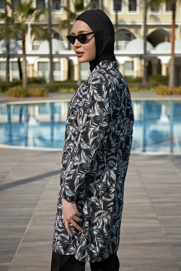 Remsa Mayo Paraşüt Tam Kapalı Tesettür Mayo 2005 BeyazYaprak - Thumbnail