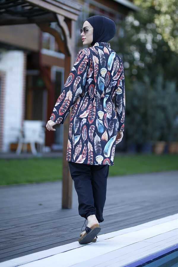 Remsa Mayo Paraşüt Tam Kapalı Tesettür Mayo Tüy 2108 Güzin - Thumbnail