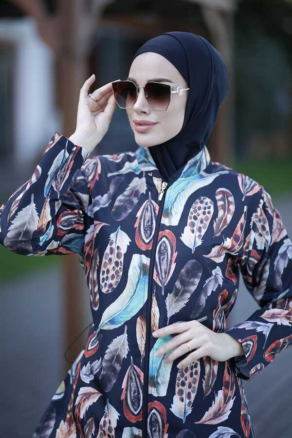 Remsa Mayo Paraşüt Tam Kapalı Tesettür Mayo Tüy 2108 Güzin - Thumbnail