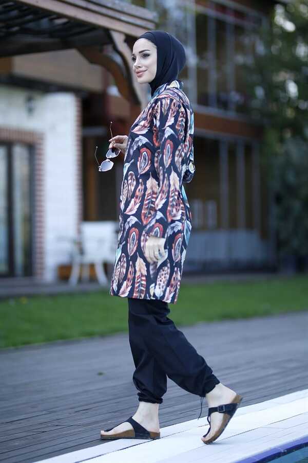 Remsa Mayo Paraşüt Tam Kapalı Tesettür Mayo Tüy 2108 Güzin - Thumbnail