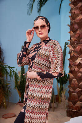 Remsa Mayo - Remsa Mayo Üzerine Önü Açık Örme Pareo 430-554T Delikli Kahve (1) Remsa Mayo - Remsa Mayo Üzerine Önü Açık Örme Pareo 430-554T Delikli Kahve (1)