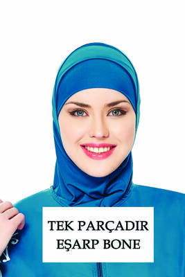 Remsa Mayo - Remsa Mayo Yüzücü Eşarp Havuz Deniz Eşarp RBE-01 Petrol01 (1)