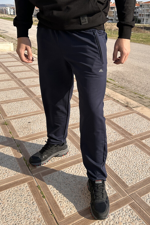 Remsa Men's Sweatpants with Elastic Waist and Cuffs, 3 Pocket Joggers - Thumbnail