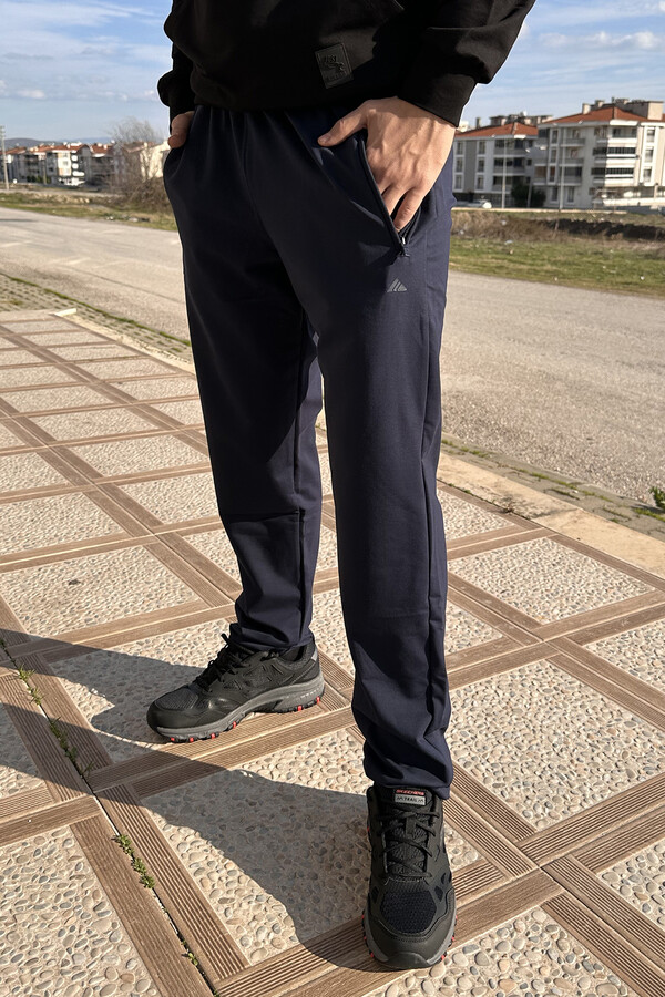 Remsa Men's Sweatpants with Elastic Waist and Cuffs, 3 Pocket Joggers - Thumbnail