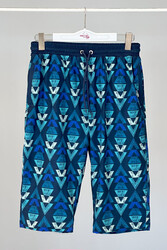 Remsa Mayo - Remsa Men's Pool and Sea Long Capri Shorts Swimsuit RK009 Navy Blue