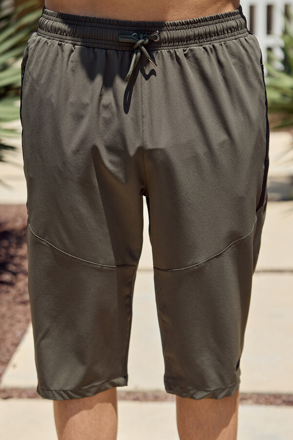 Remsa Erkek Pool Shorts Swimwear RKS-02 Khaki - Thumbnail