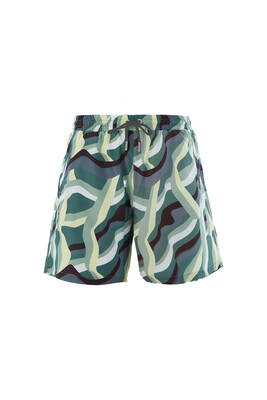 Lapieno - Remsa Men's Pool Swim Shorts Abstract Patterned Agwe S123 Green