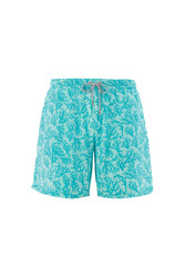 Lapieno - Remsa Men's Pool Swim Shorts Moss Patterned Aleny S128 Turquoise