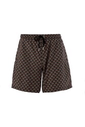 Lapieno - Remsa Men's Pool Swim Shorts Patterned Jenny S130 Black