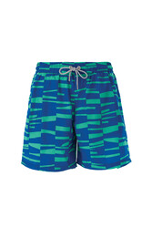 Lapieno - Remsa Men's Pool Swimmer Digital Patterned Shorts Ekon S140 Dark Navy Blue