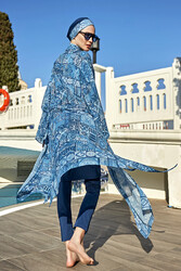 Remsa Mayo - Remsa Modest Swimsuit with Single Kaftan Kimono Pareo RP012 Rabia (1)