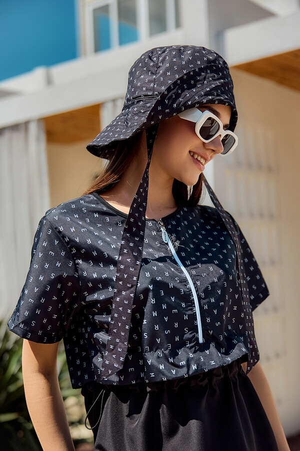 Monogram Banded Bucket Hat - Thumbnail