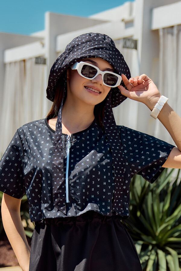Monogram Banded Bucket Hat - Thumbnail