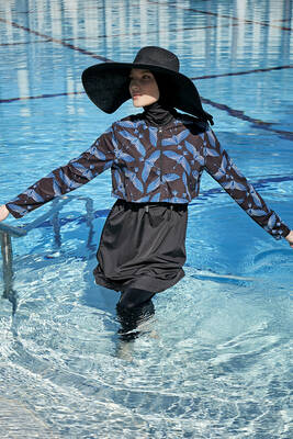 Remsa - Remsa Parachute Fully Covered Hijab Swimsuit R066 Anka Remsa - Remsa Parachute Fully Covered Hijab Swimsuit R066 Anka