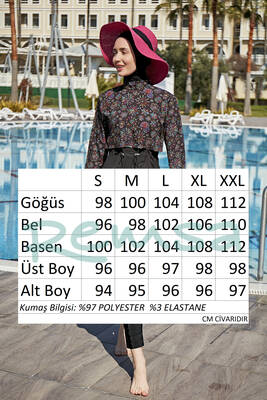 Remsa Paraşüt Spor Likra Tam Kapalı Tesettür Mayo R108 İkbal · 5