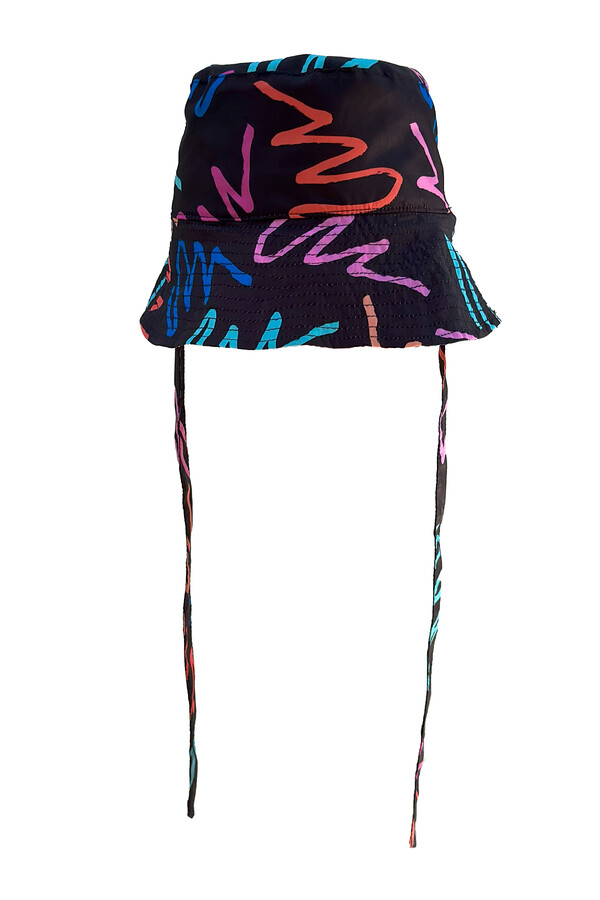 Remsa Patterned Bucket Hat RSBUC-02 Neon - Thumbnail