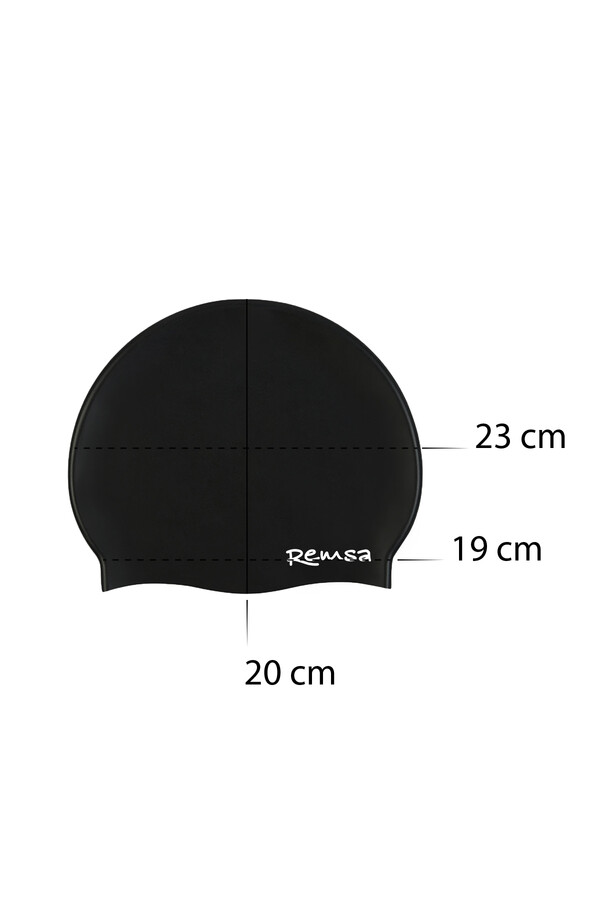 Remsa Silicone Swim Cap Black - Thumbnail