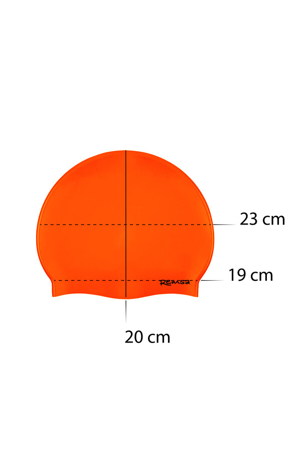 Remsa - Remsa Silikon Havuz Deniz Yüzücü Bone RSB-01 Neon Turuncu (1)