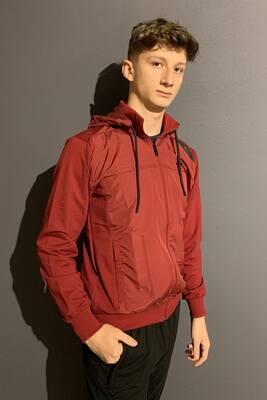 Remsa Spor - Remsa Spor Likralı Penye Kapşonlu Erkek Eşofman Takımı Kırmızı (1)