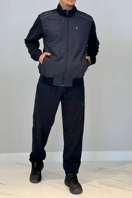 Remsa - Remsa Sports Lycra Combed Cotton Men's Tracksuit 6711 Navy Blue (1) Remsa - Remsa Sports Lycra Combed Cotton Men's Tracksuit 6711 Navy Blue (1)